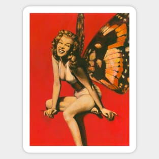 Vintage Fairy Pin-up Sticker